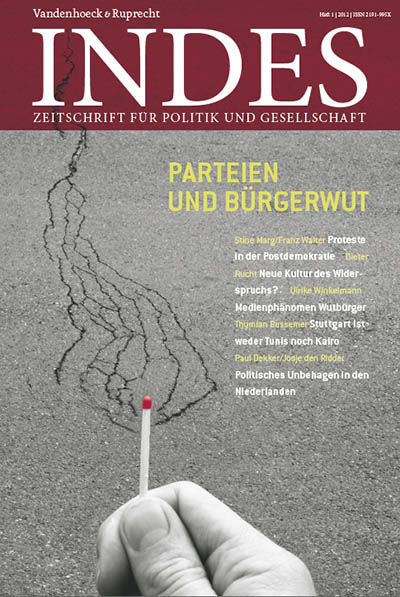 Cover INDES-Ausgabe »Parteien und Bürgerwut«