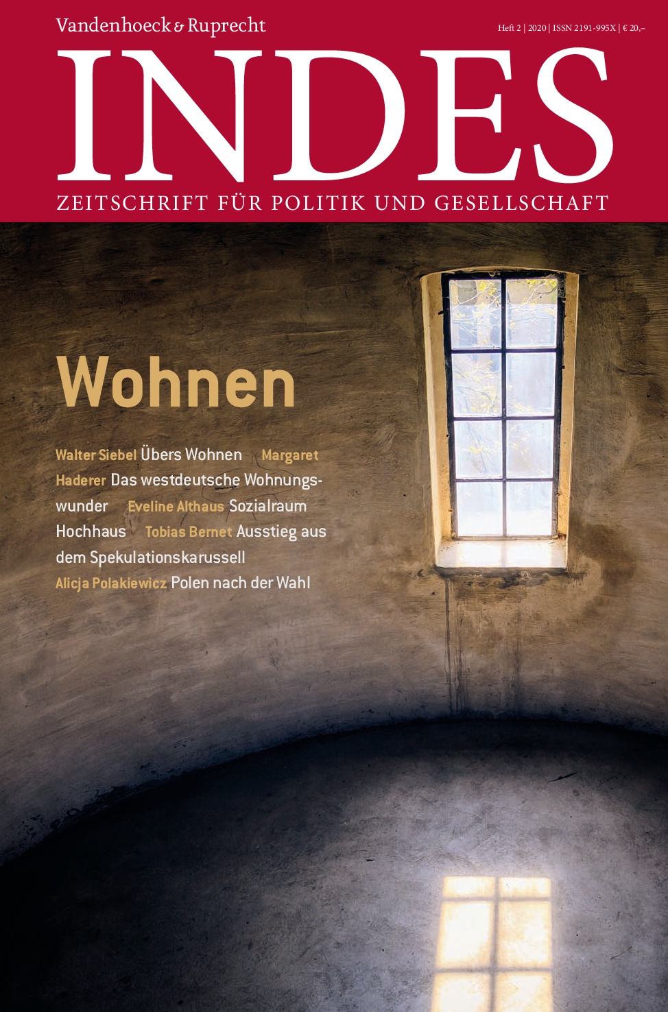Cover INDES-Ausgabe »Wohnen«