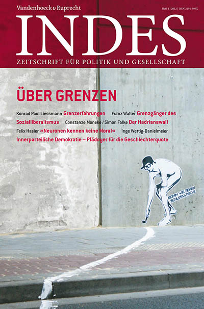 Cover INDES-Ausgabe »Über Grenzen«