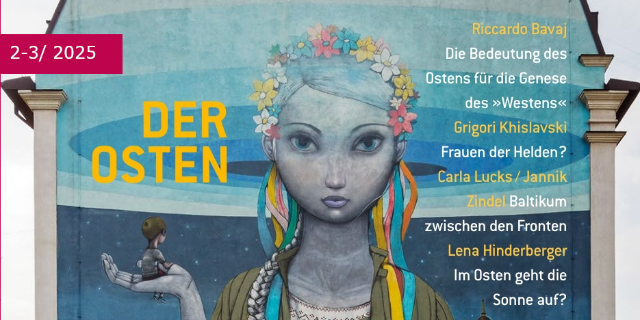 Banner der aktuellen INDES-Ausgabe ‚Der Osten‘