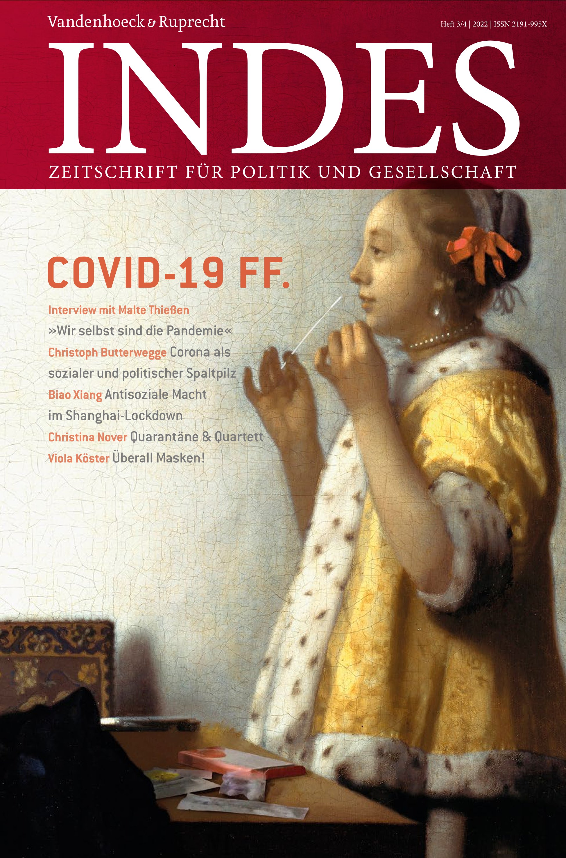 Cover INDES-Ausgabe »Covid-19 ff.«