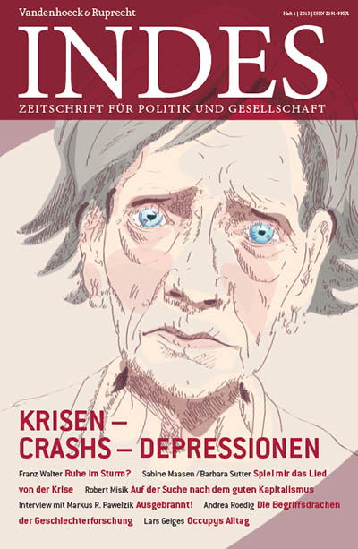 Cover INDES-Ausgabe »Krisen-Crashs-Depressionen«