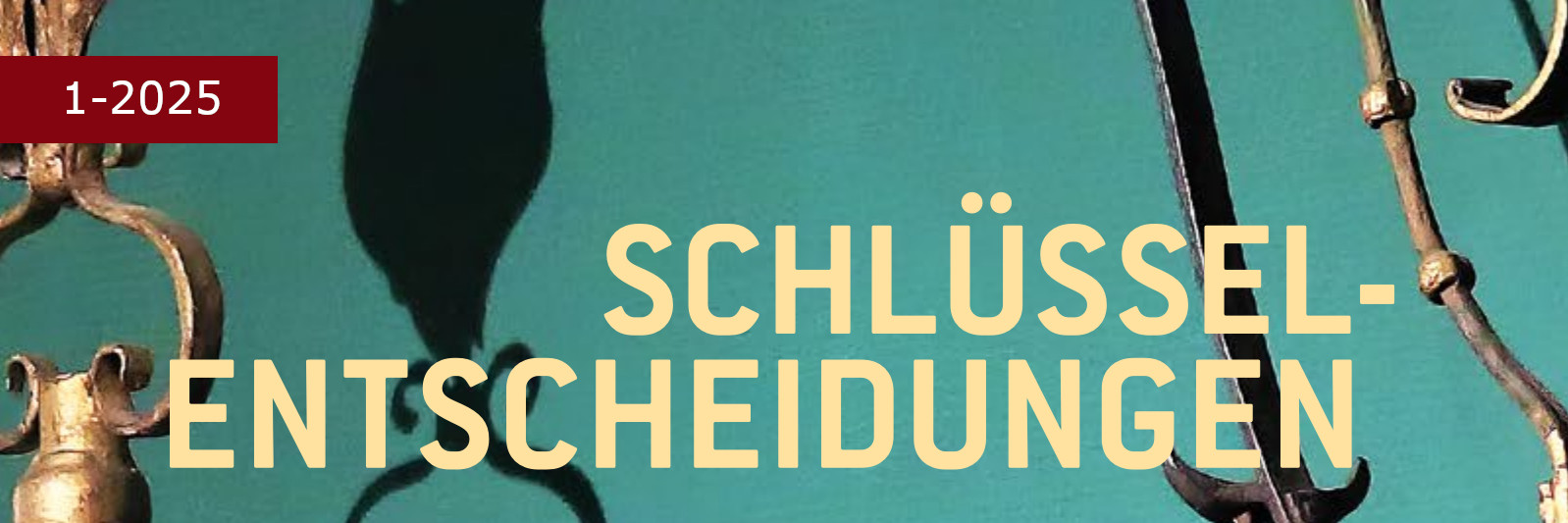Banner der aktuellen INDES-Ausgabe ‚Schlüsselentscheidungen‘