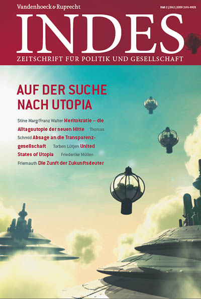 Cover INDES-Ausgabe »Auf der Suche nach Utopia«