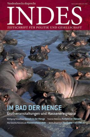 Cover INDES-Ausgabe »Im Bad der Menge«
